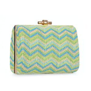 Oweisong Summer Straw Clutch - Woven Boho Beach Handbag for Vacation & Travel